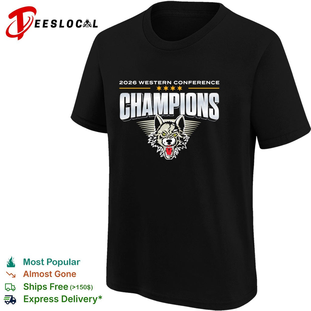 2026 Western Conference Champions Chicago Wolves Mascot Logo Basketball shirt
