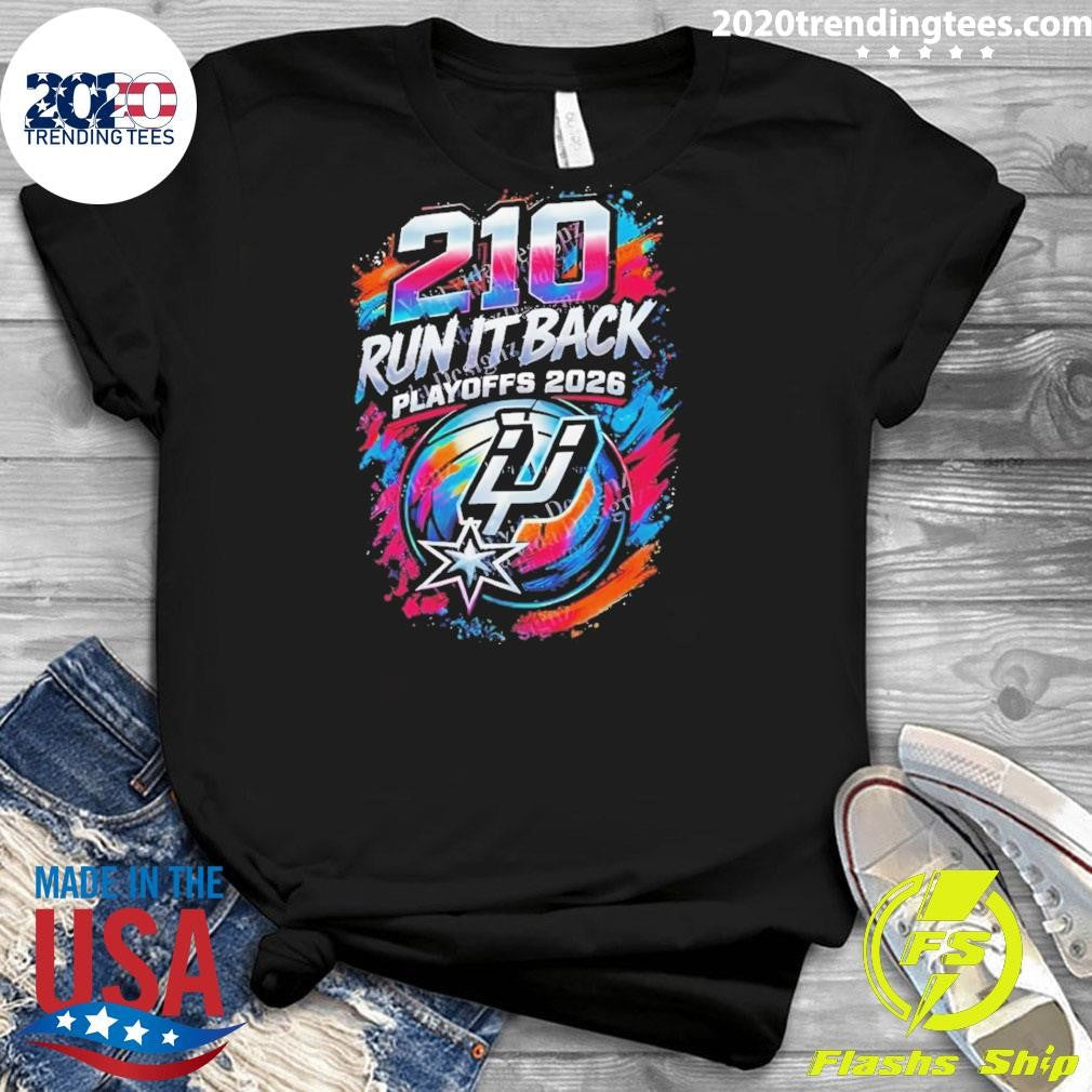 210 Run It Back San Antonio Spurs Basketball Game Day Playoff 2026 Shirt