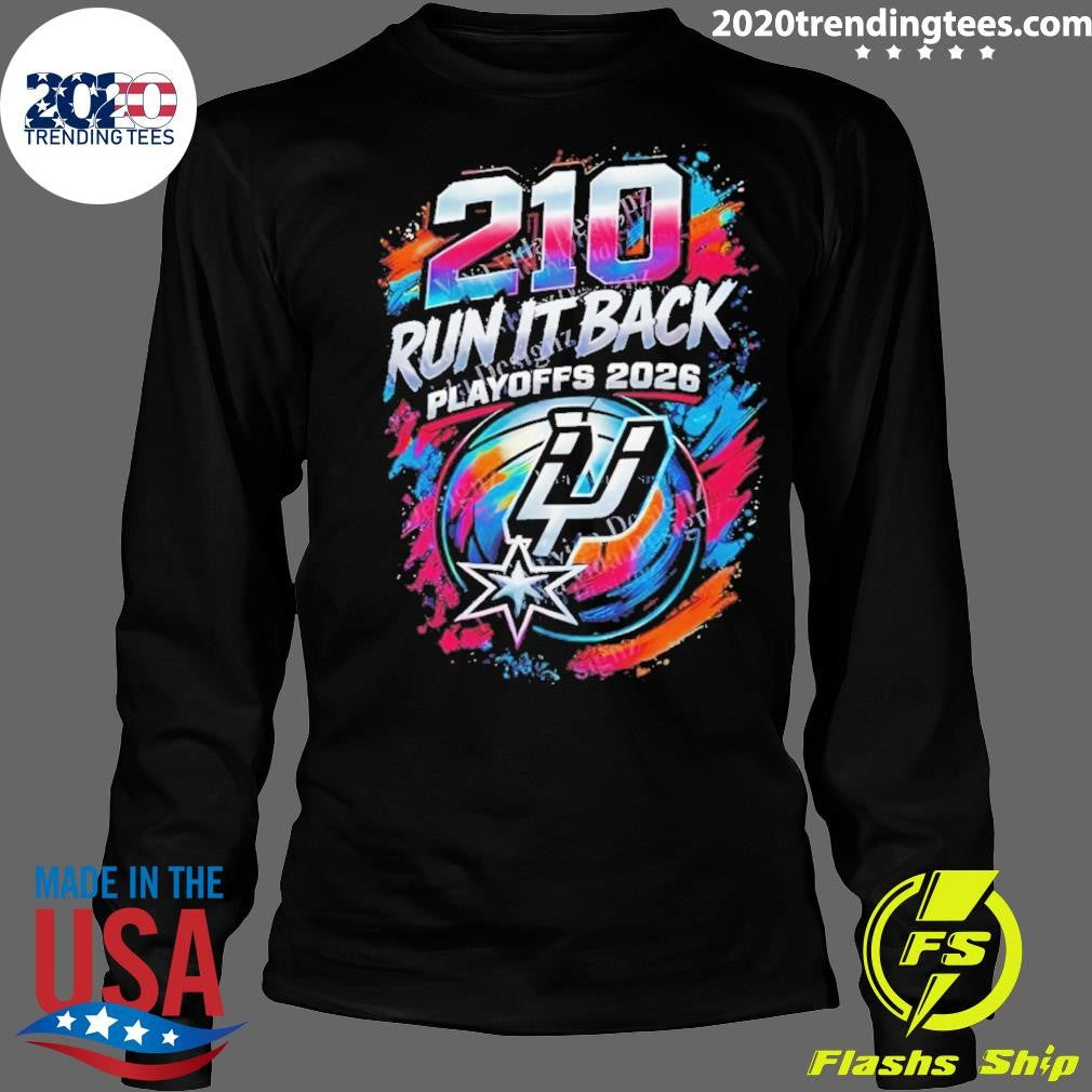 210 Run It Back San Antonio Spurs Basketball Game Day Playoff 2026 Shirt