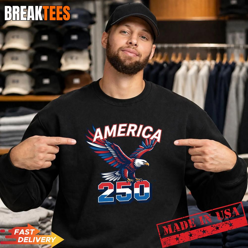 250 Anniversary USA Patriotic Eagle Vintage American Pride Retro Shirt
