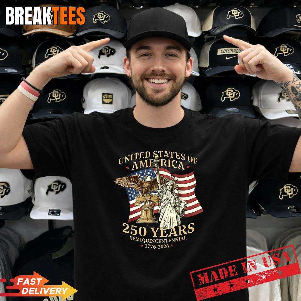 250 Year 1776-2006 250 Birthday Liberty Bell Eagle US Flag Shirt