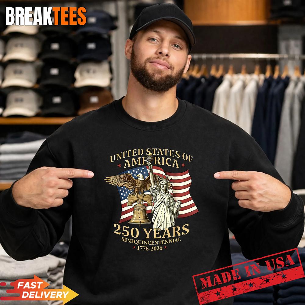 250 Year 1776-2006 250 Birthday Liberty Bell Eagle US Flag Shirt