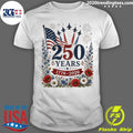250 Years 1776-2026 Patriotic Garden Flag Flag Outdoor Decor American Anniversary Shirt