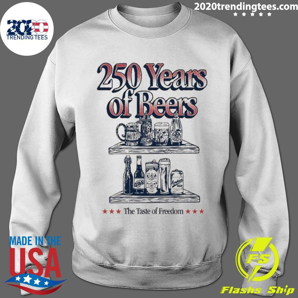 250 Years of Beers The Taste of Freedom Pocket Tee Shirt