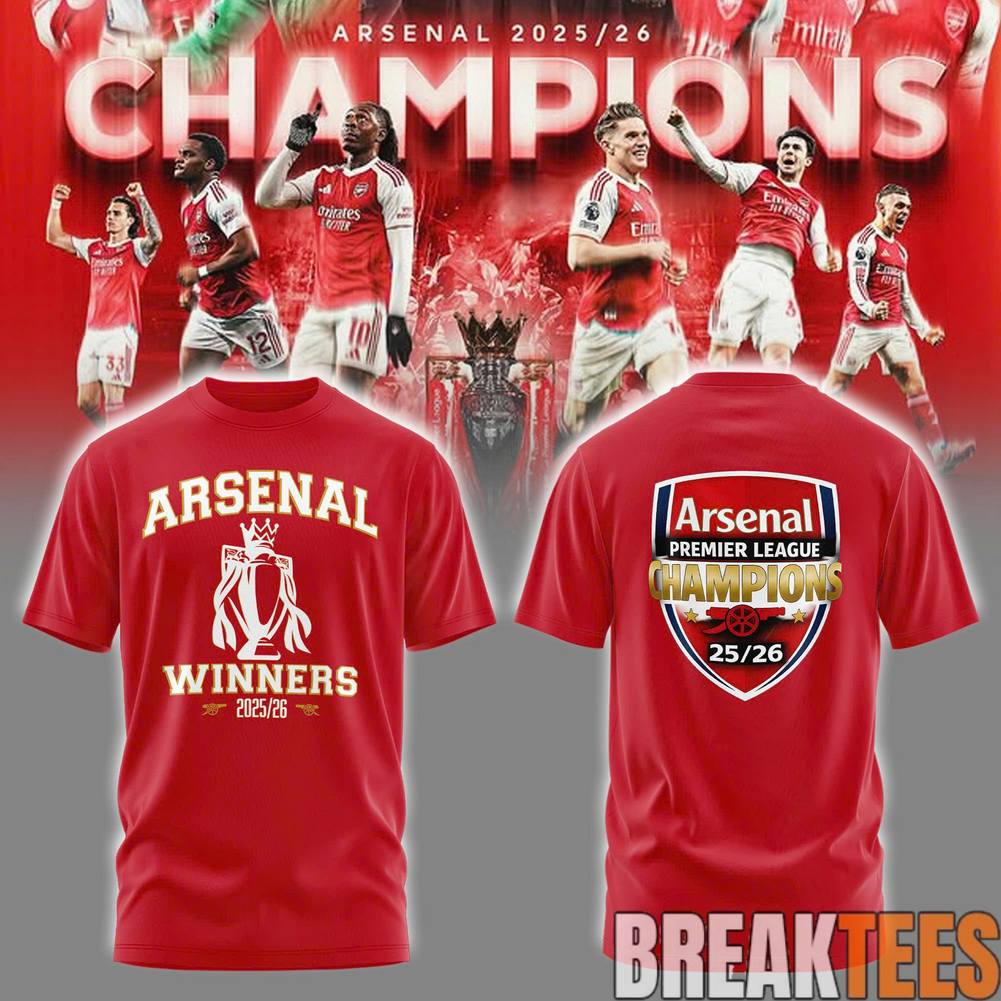 ’26 Arsenal Premier League Champions ”Gunners” Shirt
