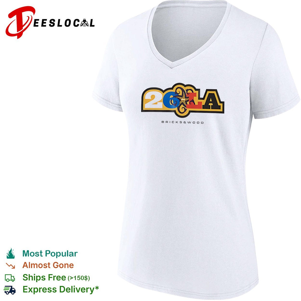 26 LA Bricks and Wood Los Angeles Lakers shirt