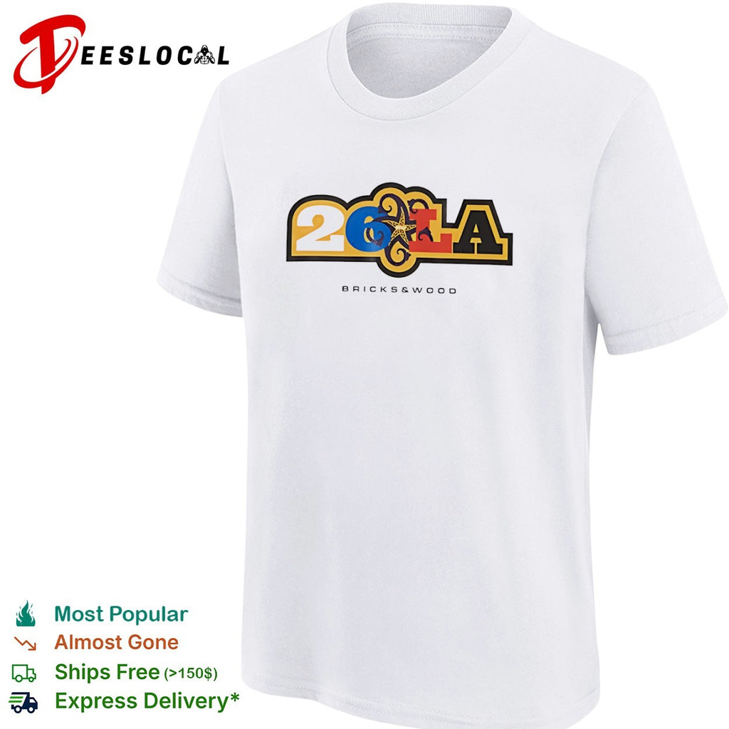 26 LA Bricks and Wood Los Angeles Lakers shirt