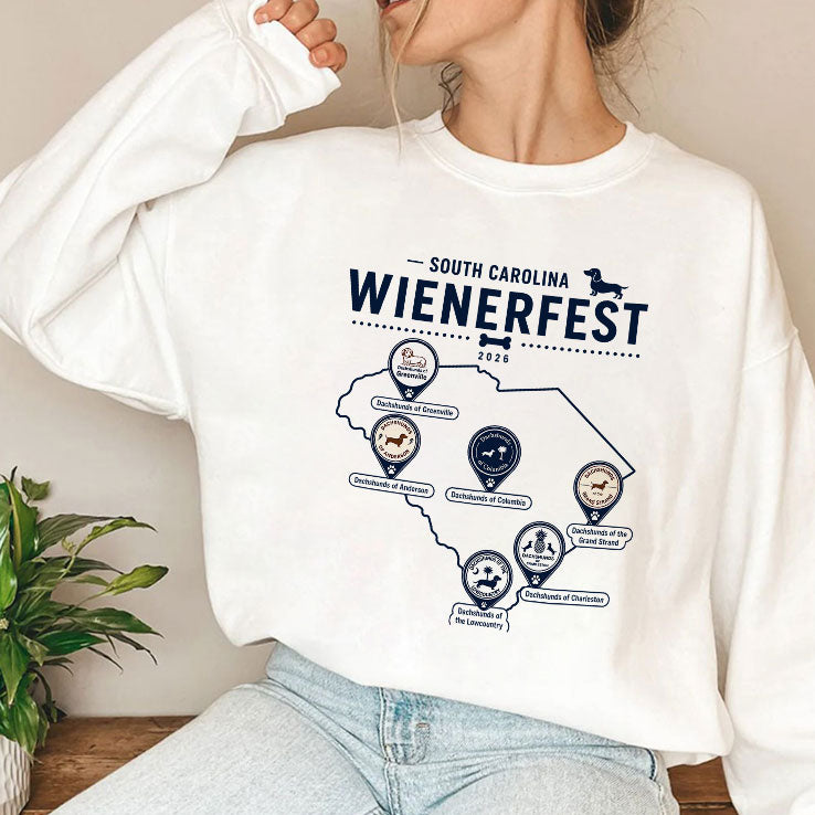 South Carolina Wienerfest 2026 Dachshund Festival Wiener Dog Lover South Carolina Dog Event Gift T Shirt
