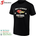 30th Street Guitars New York City Woody Woodpecker smoking cigar logo shirt