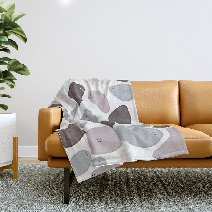 Funny Shapes Throw Blanket Gallery Image 1