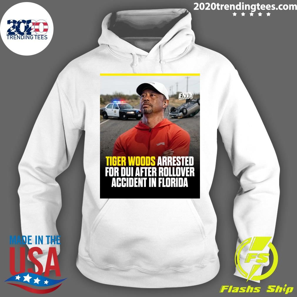 Tiger Woods Arrested For Dui After Rollover Accident In Florida Shirt