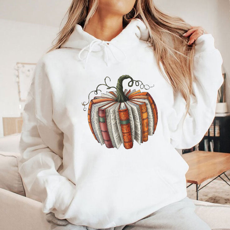 Fall Book Pumpkin Halloween T Shirt