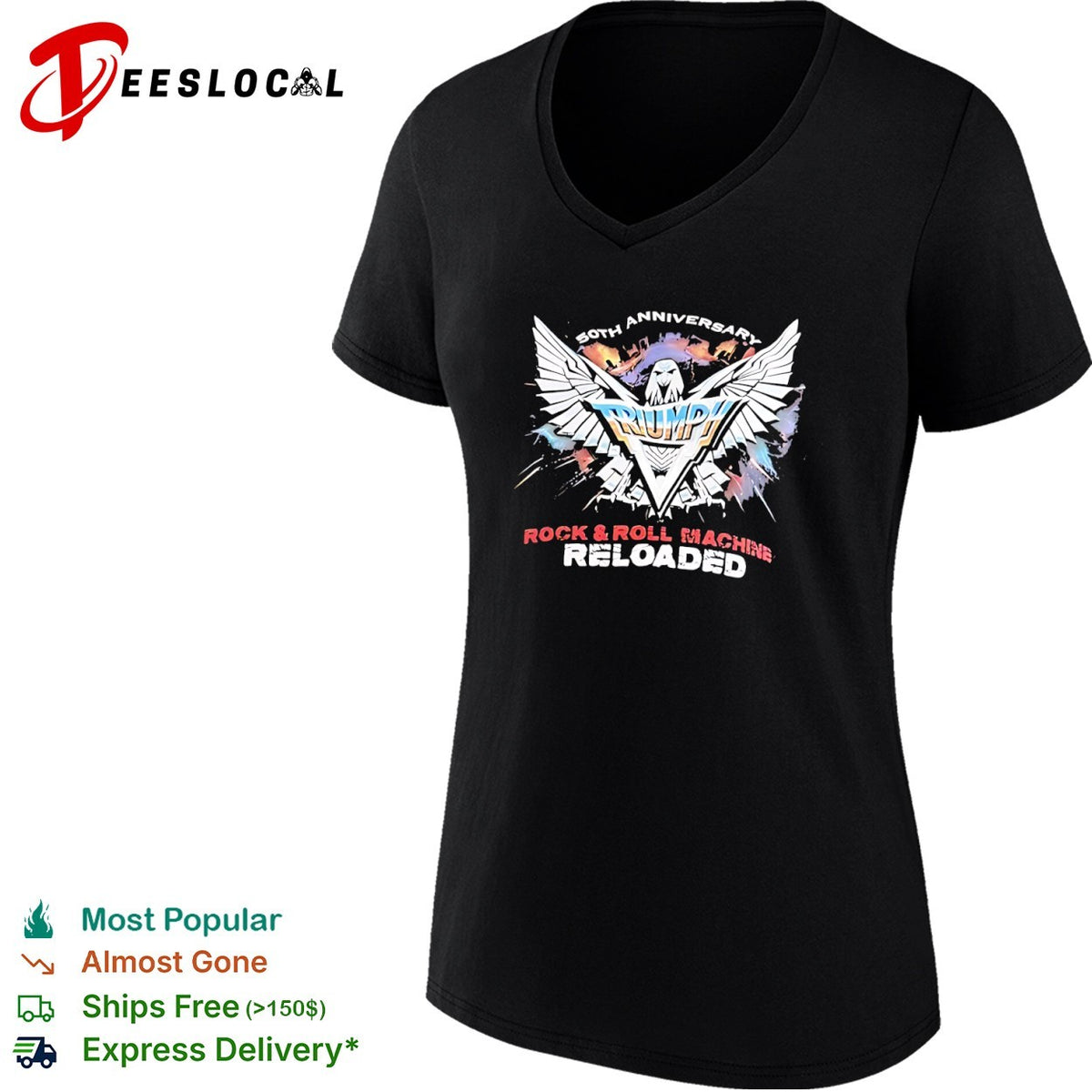 50th Anniversary Rock and Roll Machine Reloaded eagle shirt