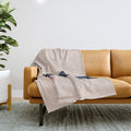 Funny Cowboy  Throw Blanket Gallery Image 1
