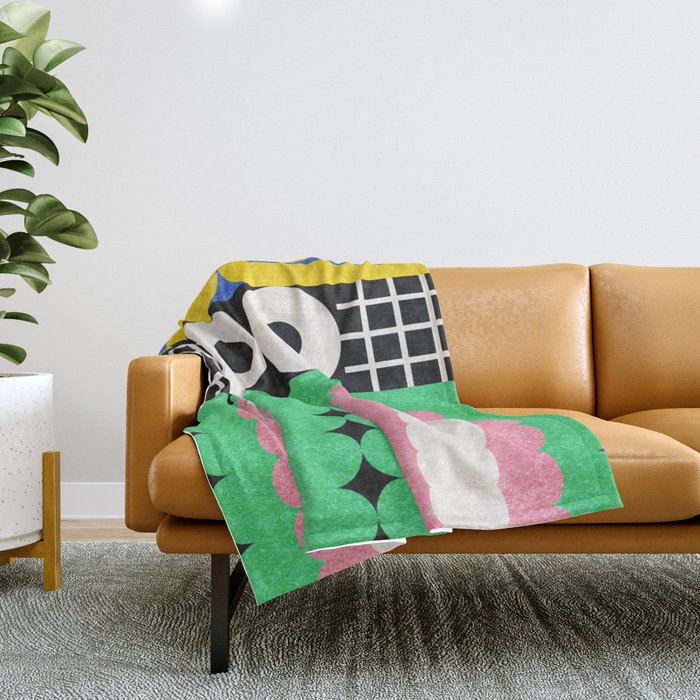 Funny Face Throw Blanket Gallery Image 1