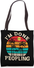 Retro I'm Done Peopling Gift Tee