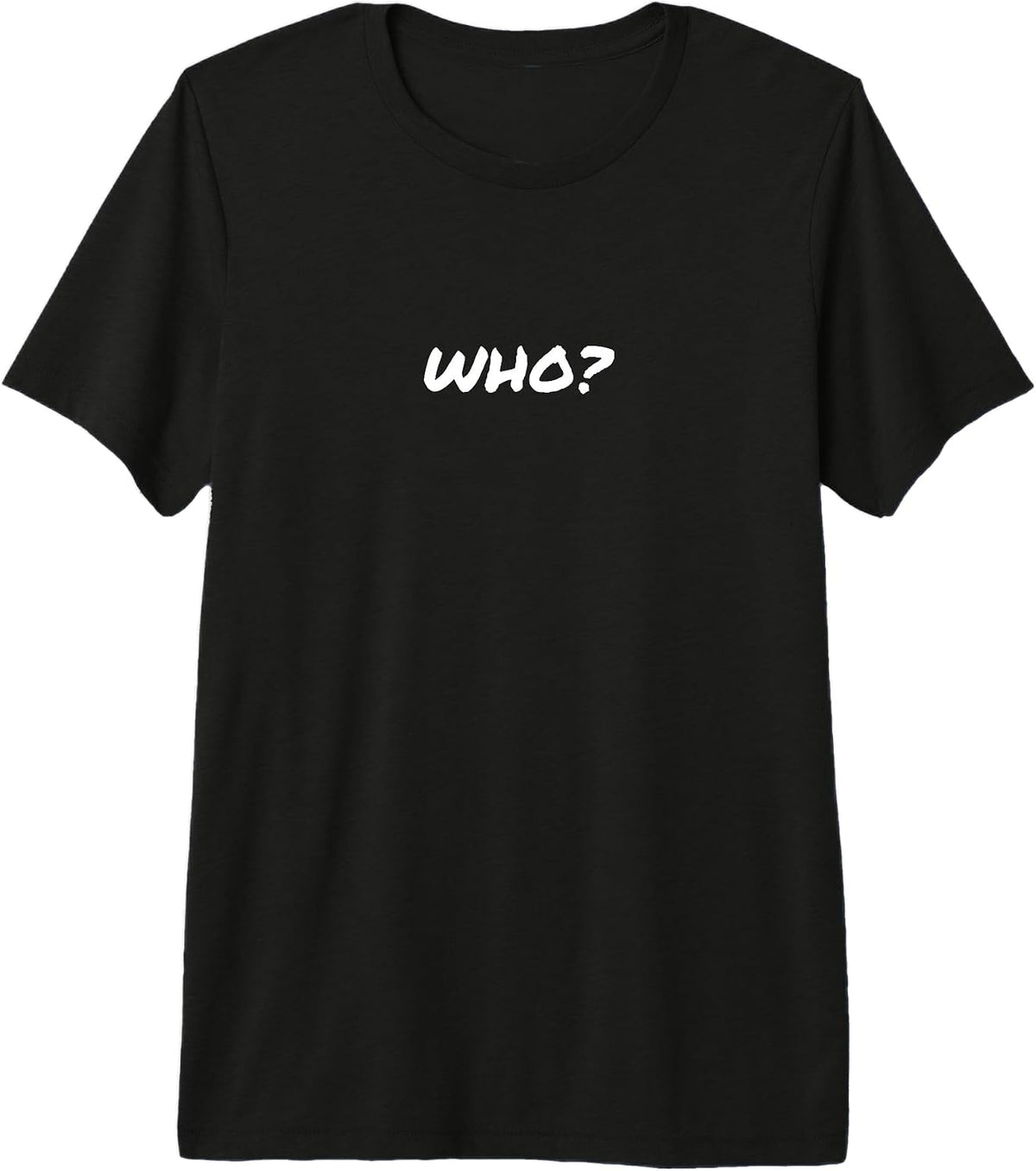 Who? Saying Funny Minimalist Typography Design