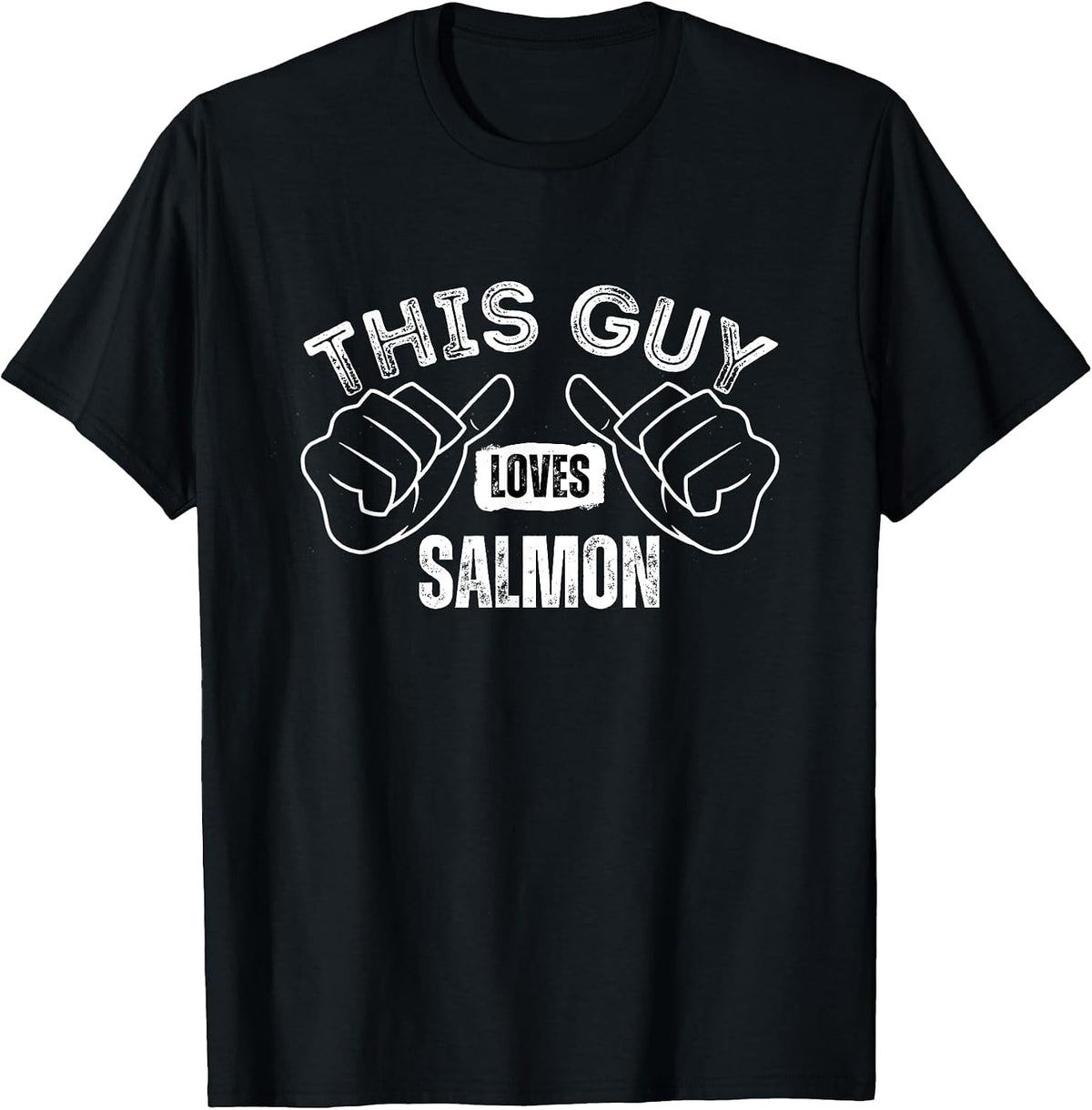 I Love Salmon Funny Text Merch