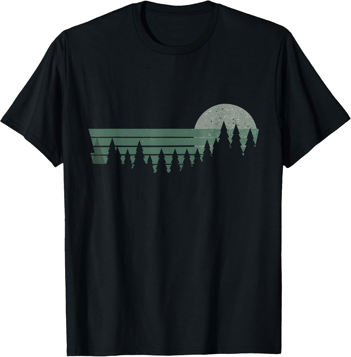 Vintage Wilderness Nature Forest Landscape Retro