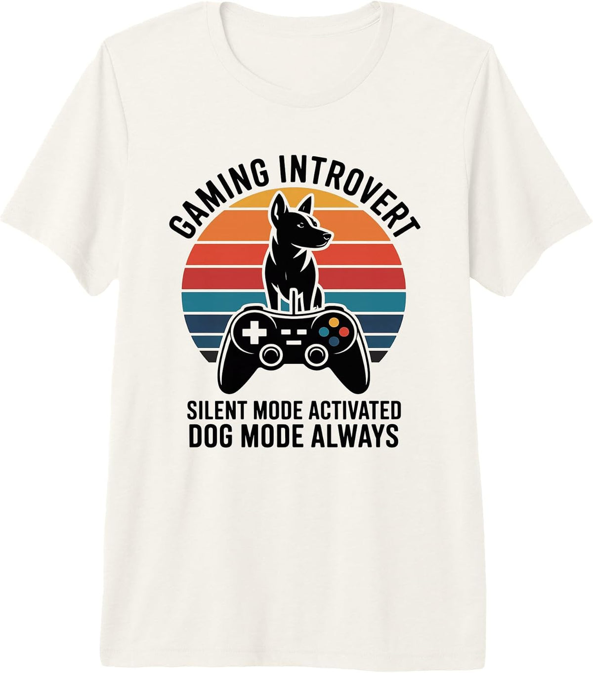 Dog Gamer Introvert Sunset