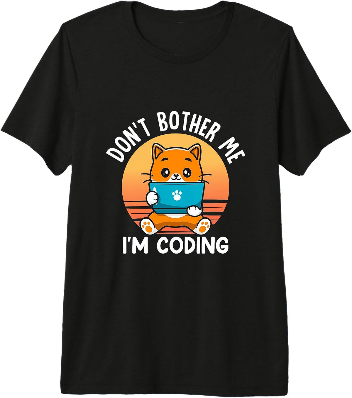 Don't Bother Me I'm Coding Tech Laptop Gift Cute