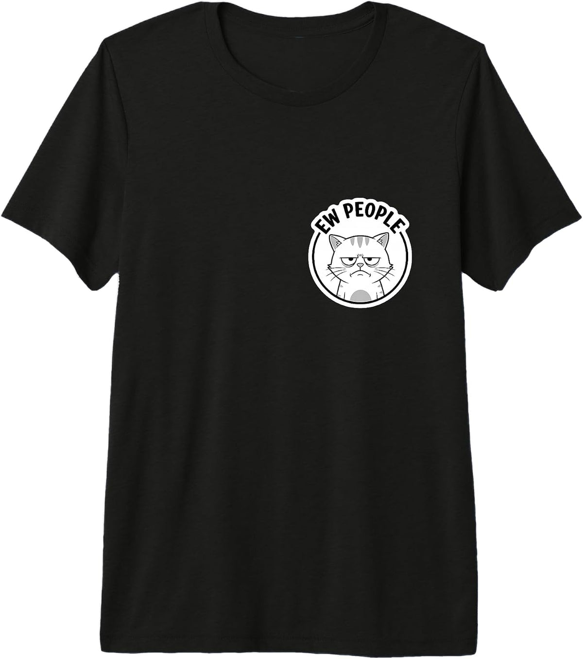 Ew People Funny Cat Introvert Antisocial Merch