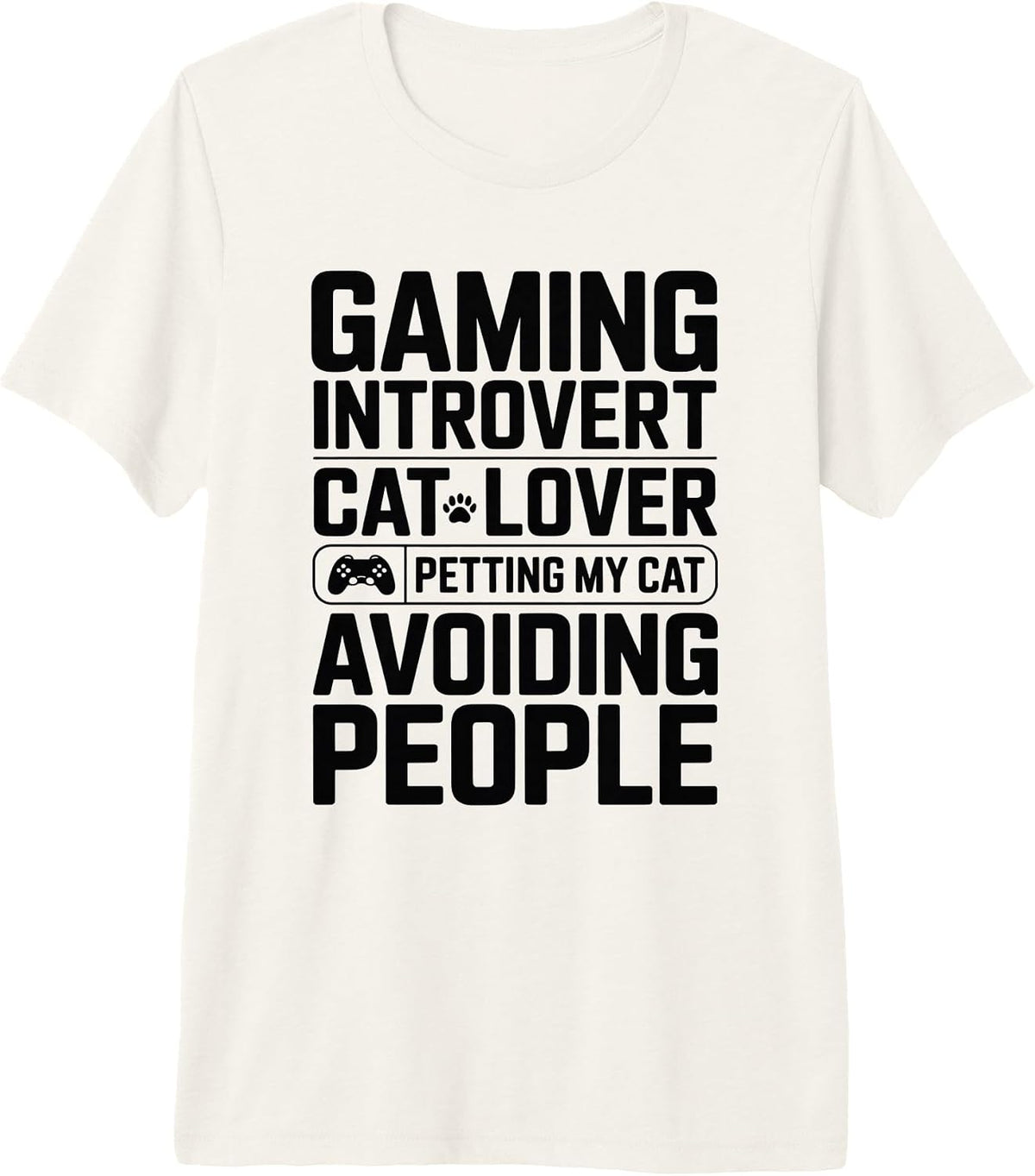 Retro Cat Gamer Introvert