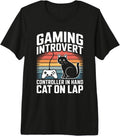 Introvert Gamer Cat Lover Retro