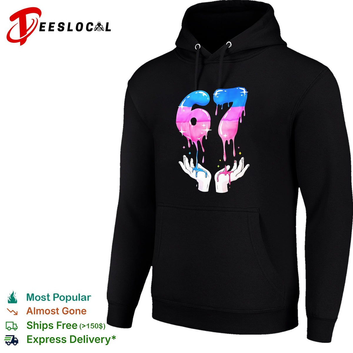67 Drip Liquid Aesthetic Number 67 Birthday Celebration shirt