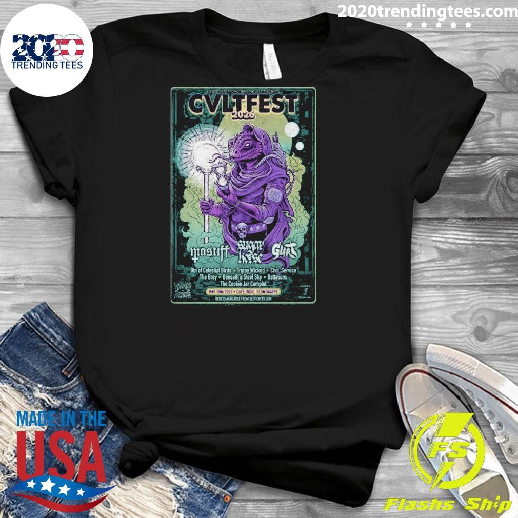 CVLt fest 2026 Din Of Celestial Birds Scunthorpe Café Independent, UK May 30 2026 Tour Shirt