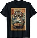 Cute Raccoon Shirts Anime Gifts For Men Women Kids