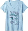 Women's Dungeon Crawler Carl Princess Donut and Mongo Drawing Book V-Neck T-Shirt