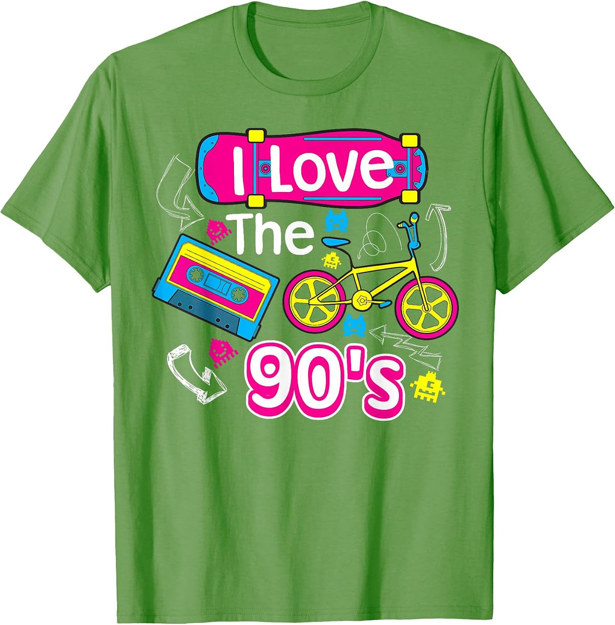 Cool Trendy I Heart The Nineties Design T-shirts