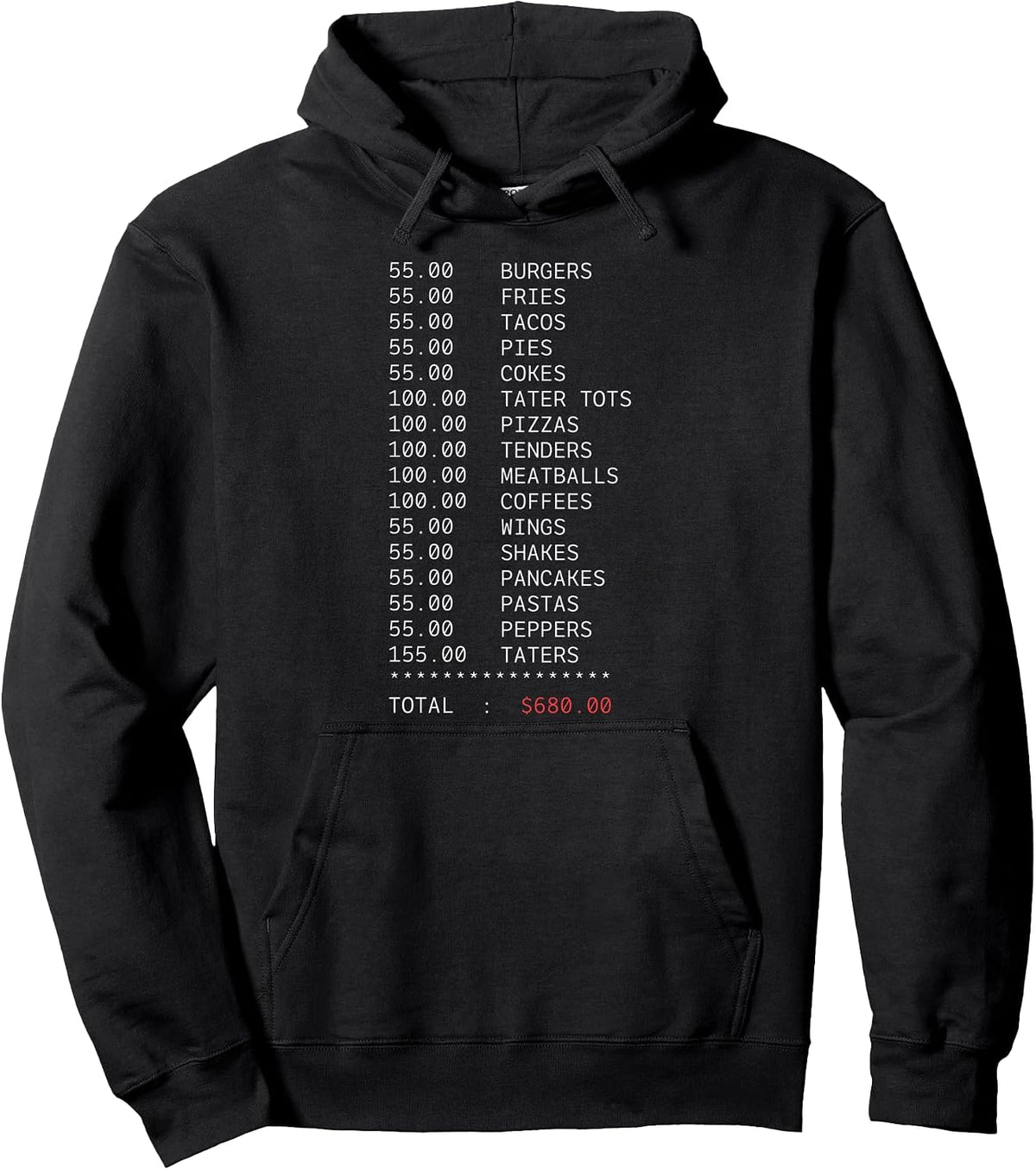 55 Burgers& 55 Fries& 55 Tacos& 55Pies Apparels