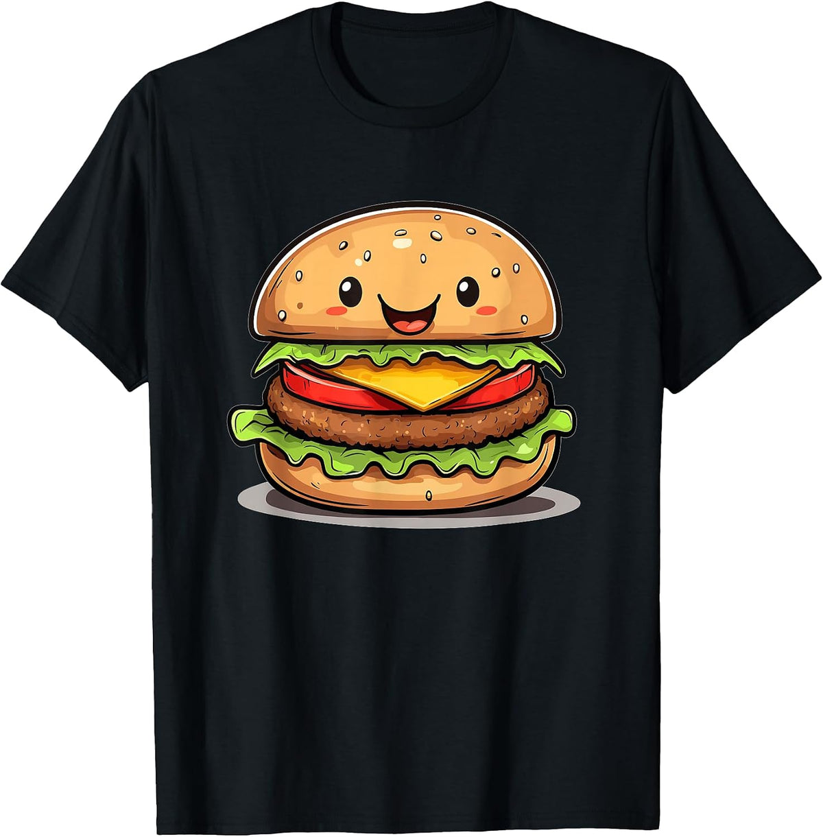 Delicious Happy Burger Fun Graphic Delight