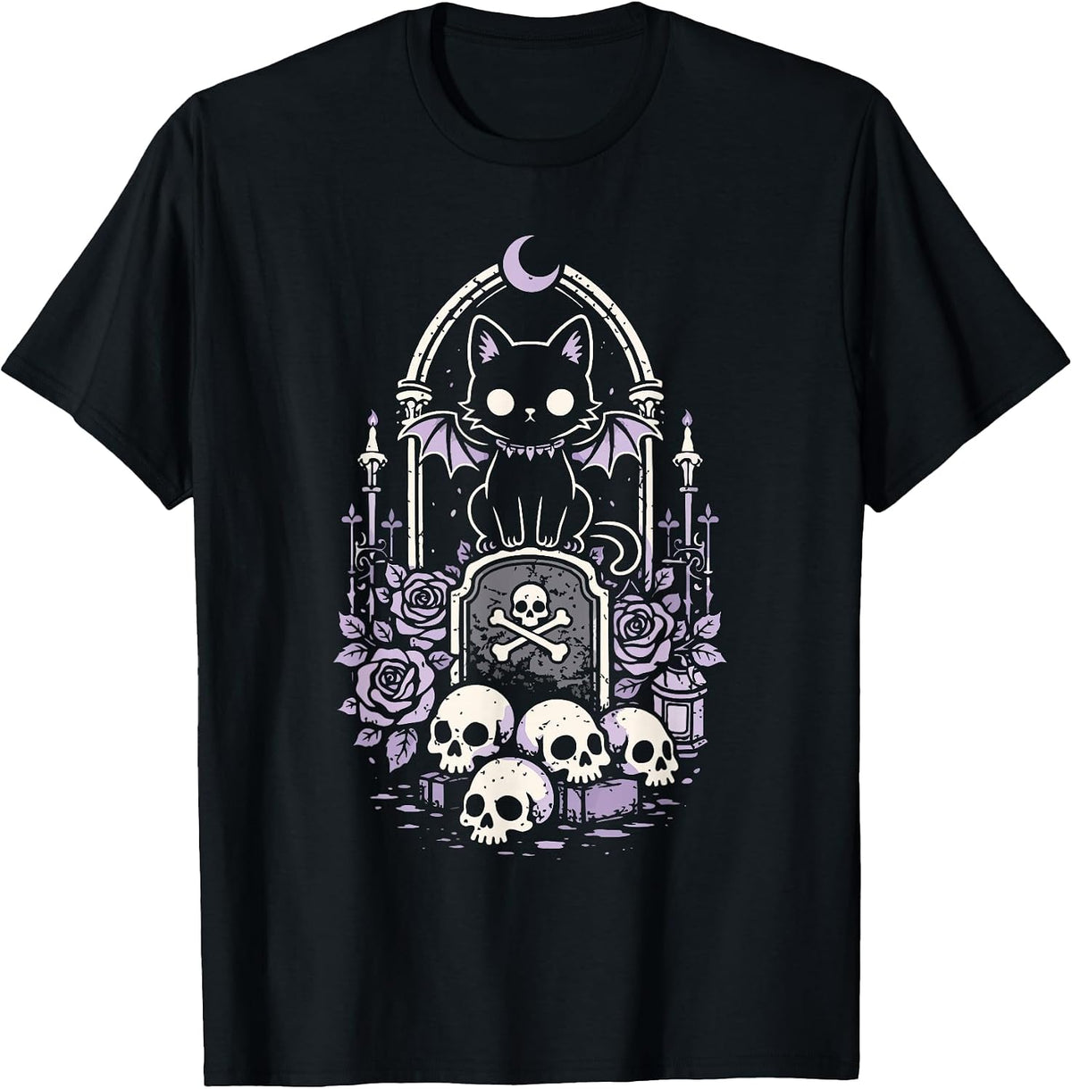 Cute Cat Pastel Goth Black Occult Kitty Emo Outfit