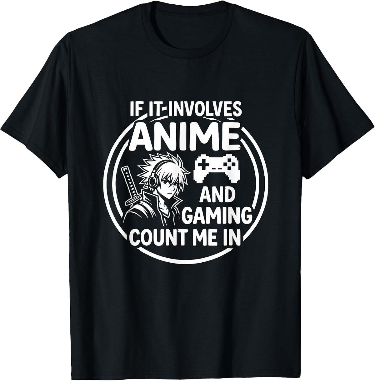 Anime Gamer Life Otaku Controller Samurai Art