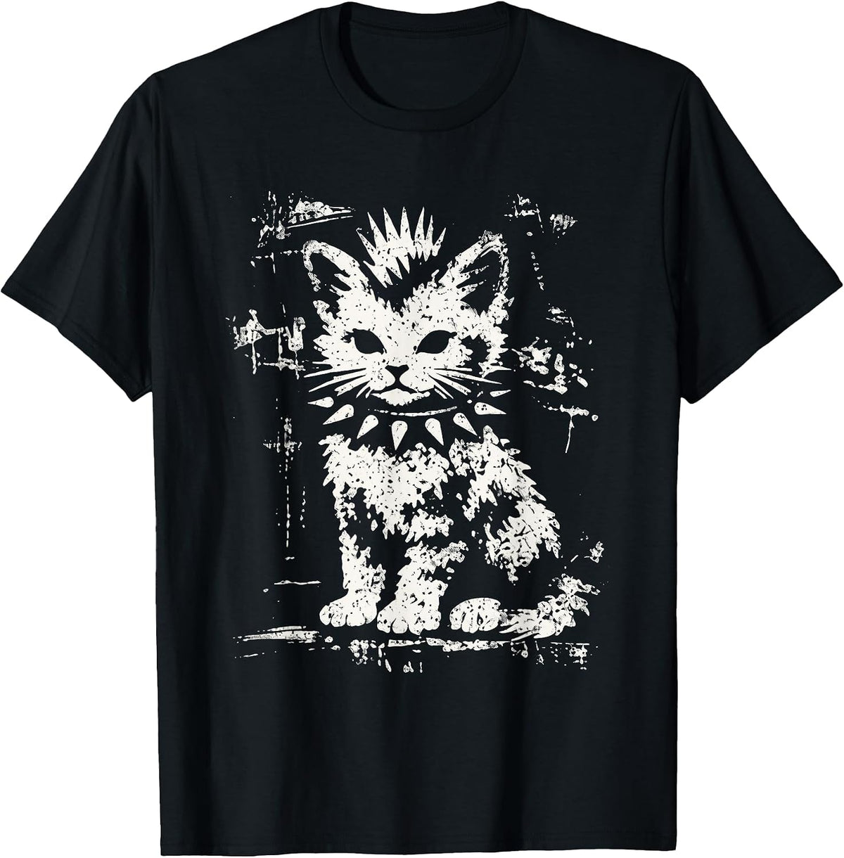 Punk Cat Rebel Alternative Cat Lover Tee