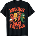 Spicy Red Hot Silly Peppers Funny Apparel