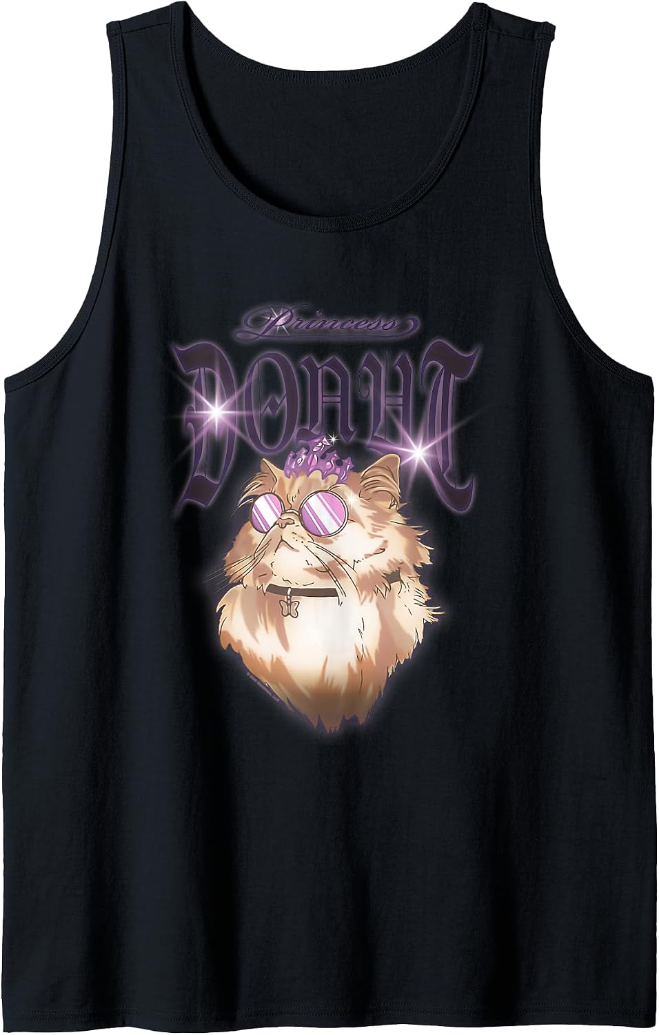 Airbrushed Princess Donut Series Book Tank Top