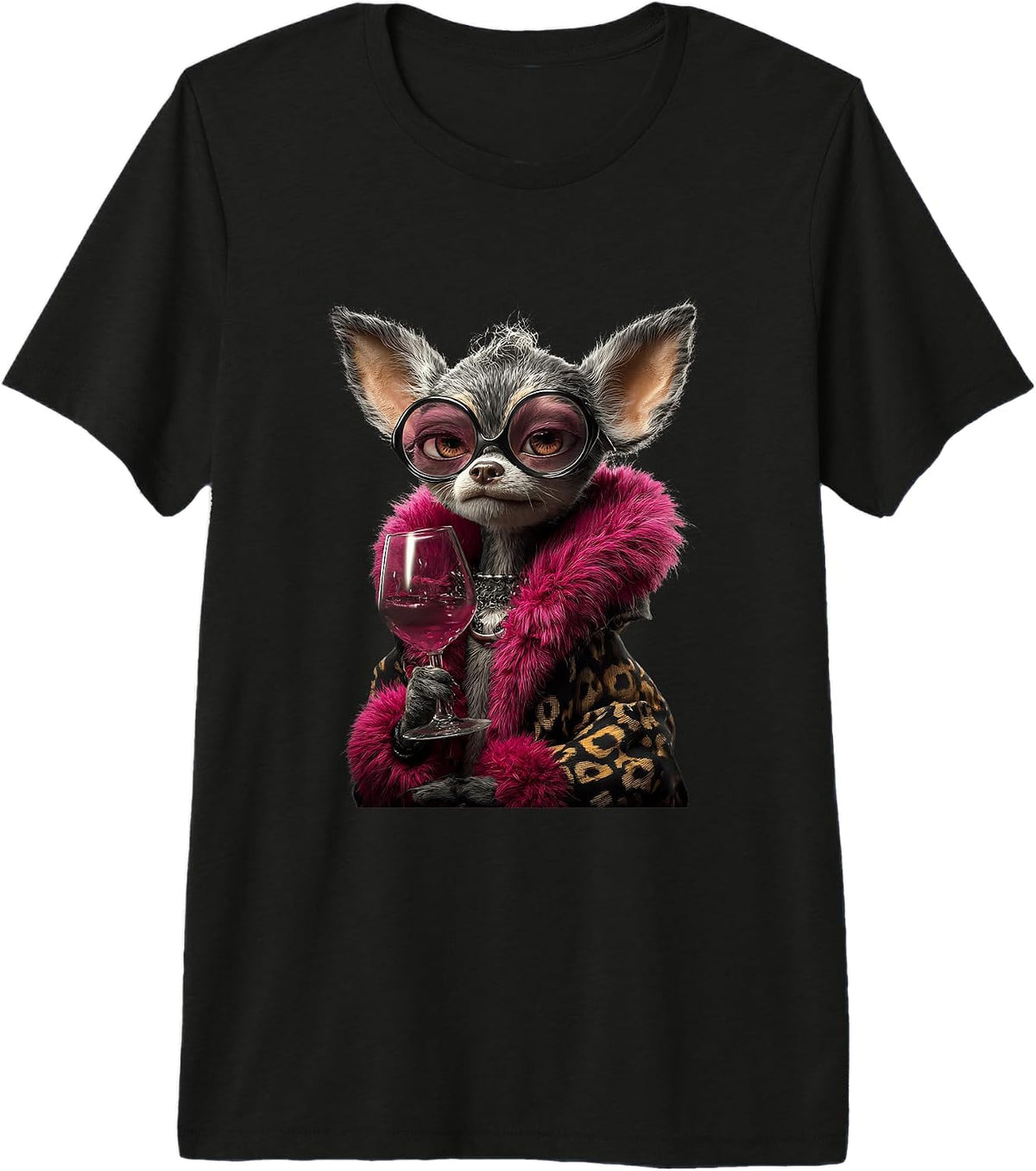 Whimsical Glam Canine Character Graphics Glasses
