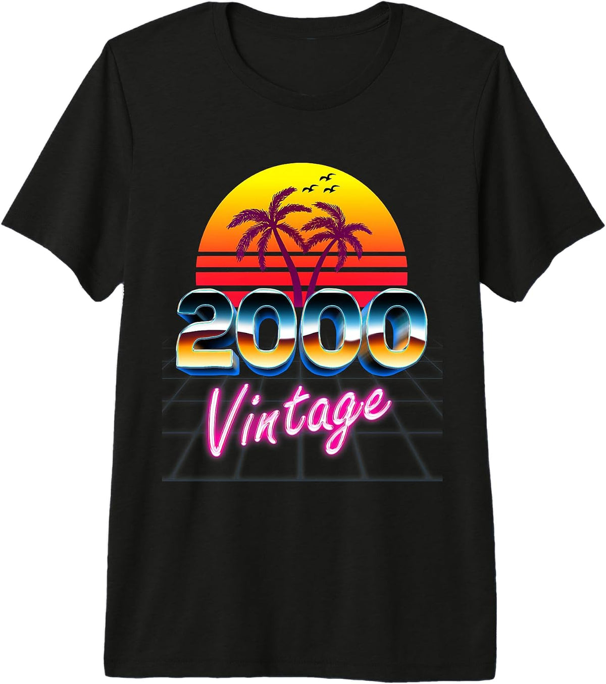 Born 2000 26th Birthday Retro 80's Style tee