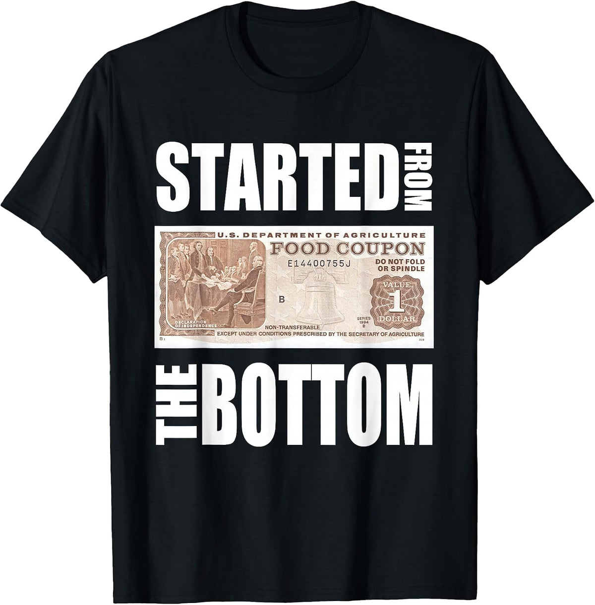 Started From Bottom Food Stamp Quote