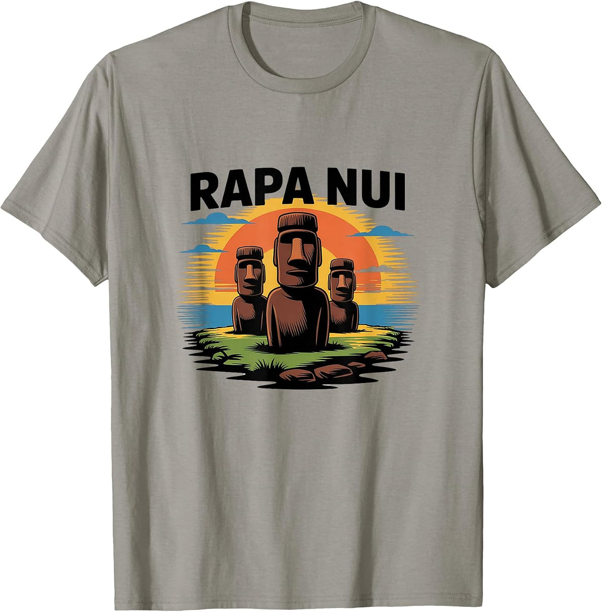 Rapa Nui Easter Island Moai Head Statues Merch