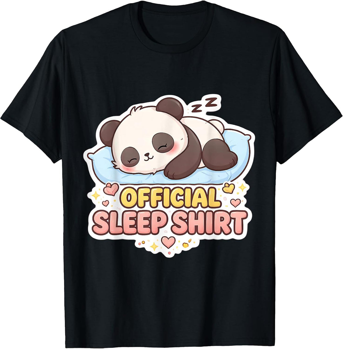 Official Sleep Shirt Cute Panda Sleeping Merch