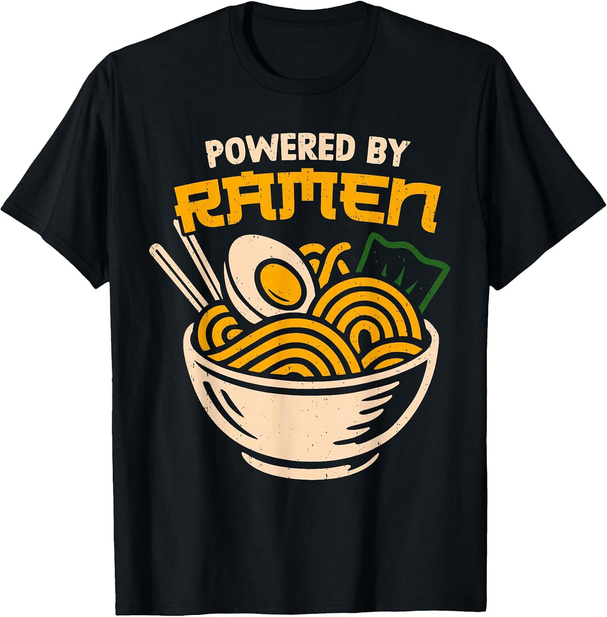 Powered By Ramen Japanese Noodles Tee