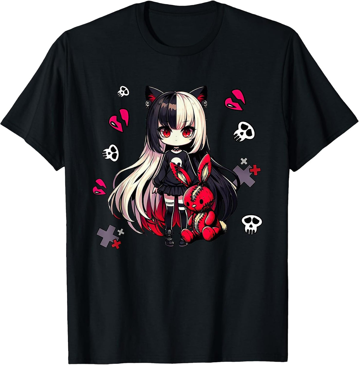 Japanese Chibi Creepy Kawaii Anime Goth Girl