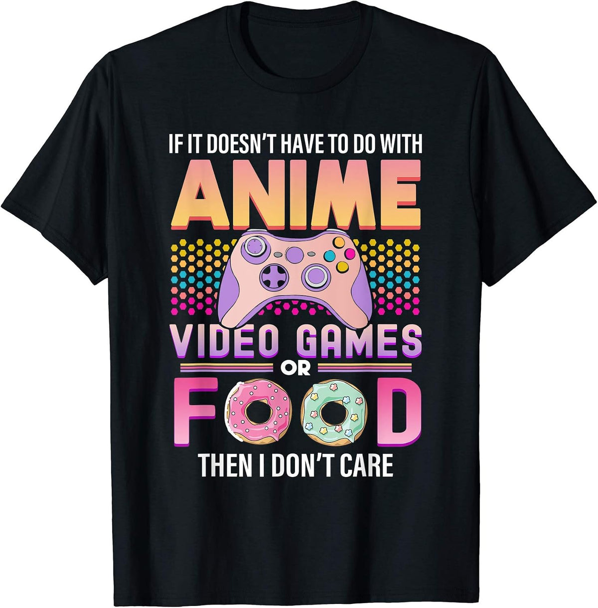 Anime Merch - Anime Video Games Food Tee