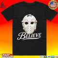 Bernie Parent Ice Hockey Mask Believe T-shirt