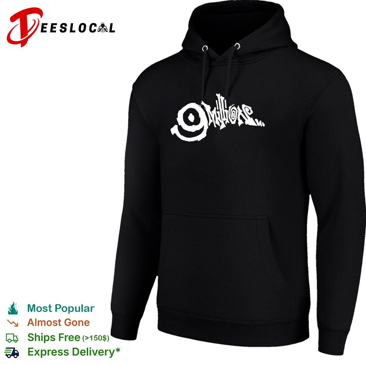 9 Millions graffiti gothic logo dark art shirt